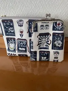 ハンドメイド　がま口ポーチセット