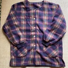 上着　ルームウェアー　昭和レトロ　チェック