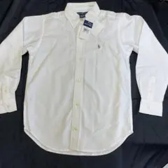 #RL⭕️ラルフローレン7歳120cm白ボタンダウンシャツ