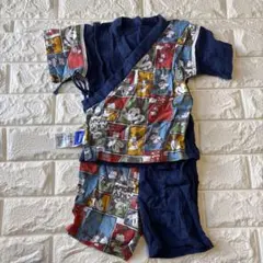 Disney ミッキーマウス 甚平 80 男の子 夏祭り パジャマ