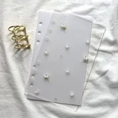 訳あり　アクリル　バインダー　お花　A6