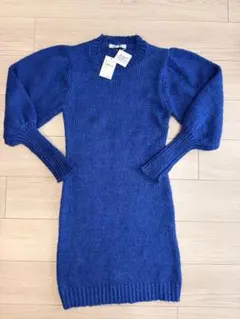 ⭐︎値下げしました⭐︎one one SIX ブルーニットワンピース Mサイズ