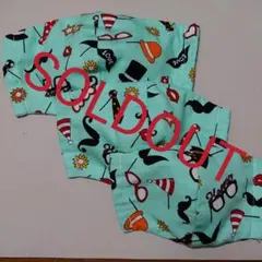 おまけ付き キッズ 親子 パーティー柄 インナーマスク 3枚セット