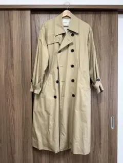 ebure ベージュ トレンチコート ebure ノーカラー トレンチコート size36 エブール ベージュ - メルカリ