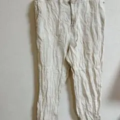 H&M クリーム色 レギュラーフィット パンツ