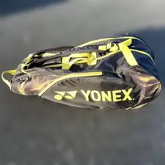 ヨネックス ラケットバッグ イナズマ柄 ブラック