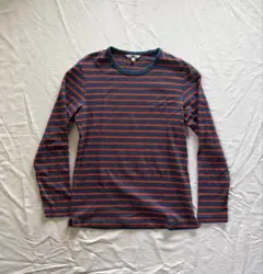 OLD UNIQLO ボーダーロンT y2k 短丈 フェード city boyのサムネイル