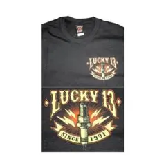 LUCKY13 ラッキー13 Tシャツ PLUG 黒S