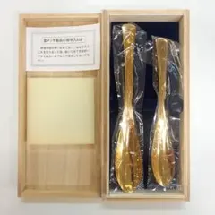 田中貴金属ジュエリー　GINZA TANAKA 金メッキ　スプーン　2本セット 田中貴金属ジュエリー GINZA TANAKA 金メッキ スプーン 2本セット