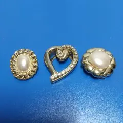 ワンポイントスカーフ留め3種