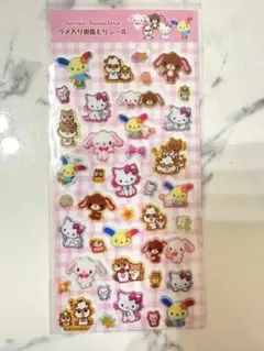 サンリオ　ラメ入り樹脂もりシール　ヘイセイデザイン