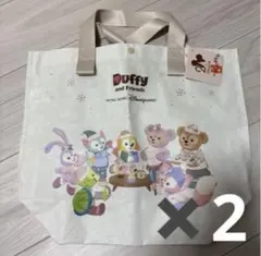香港ディズニーランド ショッピングバッグダッフィーフレンズ20周年　2枚