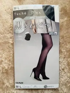 Tuche ブラック 30デニールタイツ M-Lのサムネイル