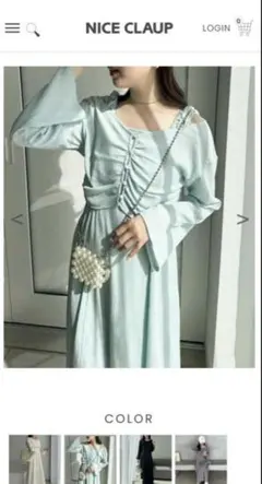 NICE CLAUPマルチwayしぼしぼセットワンピース