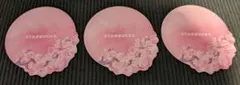 STARBUCKS 桜の花柄 コースター 3枚セット