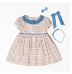 美品　amaia kids アマイアキッズ　花柄ホワイト/ピンクワンピース　4y 美品 amaia kids アマイアキッズ 花柄ホワイト/ピンクワンピース 4y