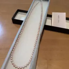 【新品未使用】淡水パールネックレス　４２cm 4.5〜5ｍｍ