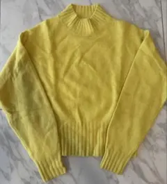 FRAY I.D イエローニット 長袖 ハイネック