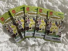 新品未開封 amiiboカード 5パック どうぶつの森 第1弾