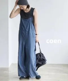 coen◇コーエン◇ライトデニムキャミサロペット◾︎COBALT◾︎L