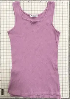 未使用classical elfスクエアネック 綿100%リブタンクトップ