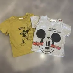 b.ROOM ディズニー ミッキー Tシャツ 2枚セット 90のサムネイル