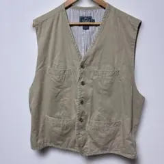 ウールリッチWoolrichベージュ ボタン付き ベストのサムネイル