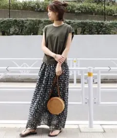 デニム ロングスカート