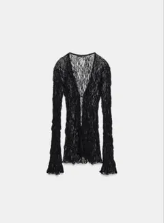 ZARA レースバックルトップス ブラックのサムネイル