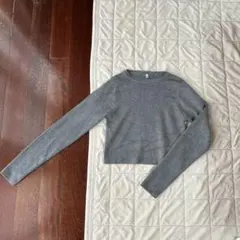 るな様専用⭐︎coca クロップドニットトップス グレー Mサイズ