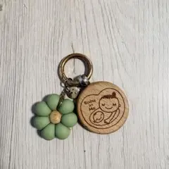 meets マタニティマーク 木製 キーホルダー