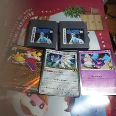 ジャンク。ゲームボーイソフト ポケットモンスター銀2点 ポケカおまけ