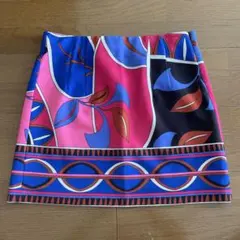 ZARA フラワーパターン ミニスカート