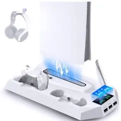 【多機能】縦置きスタンド PS5 Pro/Slim対応 冷却充電スタンド