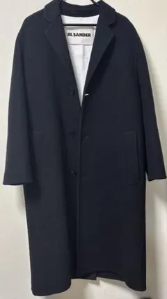 JIL SANDER WARDROBE ダブル チェスター 48 黒 コート JIL SANDER WARDROBE ダブル チェスター 48 黒 コート - メルカリ