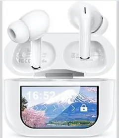 在庫処分‼️19800円商品‼️タッチスクリーン ワイヤレスイヤホン ホワイト