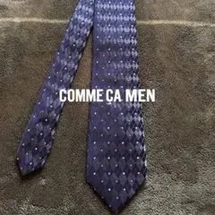 COMME CA MEN ダークブルー ネクタイ