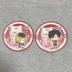 ハイキュー アニメイトカフェ 黒尾鉄朗 孤爪研磨　コースター 音駒 アニカフェ