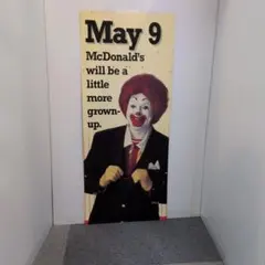 ビンテージ 大型 看板 ドナルド・マクドナルド 幅76cm アメリカン