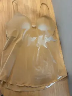 UNIQLO マメクロゴウチ エアリズムプランジブラキャミソール　ベージュ XL