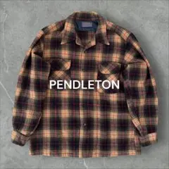希少 70s PENDLETON オンブレチェック オープンカラー ボードシャツ