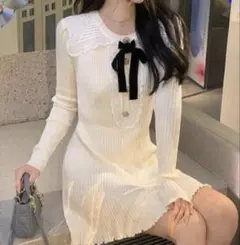 ミニワンピース 長袖