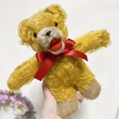 友子様　　小さなアンティークテディベア　ゾッティタイプ　オフホワイト 友子様 小さなアンティークテディベア ゾッティタイプ オフホワイト