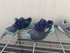２足セット　YONEX テニスシューズ 女性用 24.5cm フュージョンレブ5