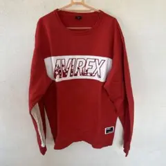 AVIREX オレンジ×ホワイト トレーナーのサムネイル