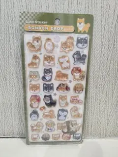 正規品！ボンボンドロップシール　和柄　柴犬　24時間以内に発送可能