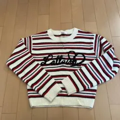 Pink Latte ストライプセーター XS