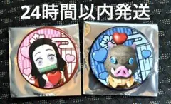 鬼滅の刃 ドンキホーテ みに隊士 缶バッジ 嘴平伊之助&竈門ねずこ 2点セット