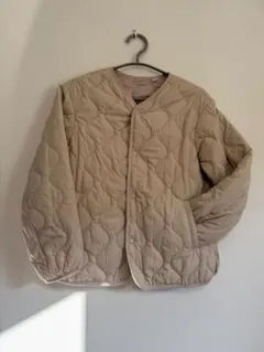 UNIQLO キルティングジャケット 150 ベージュ