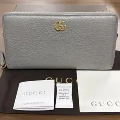 新品同様‼️ グッチ　GUCCI 財布　長財布　GGマンモート　ラウンドファスナー